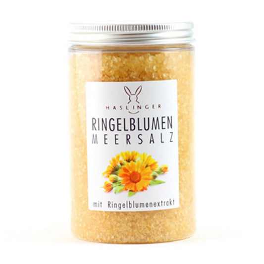 Haslinger Calendula Bath Sea Salts - Soothing & Regenerative Mineral Soak 450g