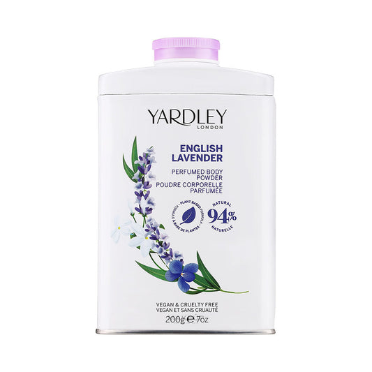 Yardley London English Lavender Perfumed Body Powder - Classic British Fragrance 200g