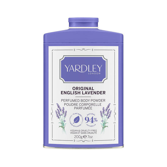 Yardley London Original English Lavender Perfumed Body Powder – Luxury Silky Talc 200g