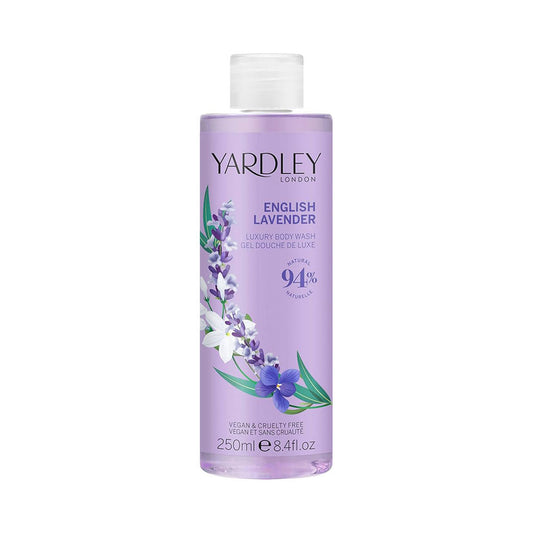 Yardley London English Lavender Luxury Body Wash – Soothing Moisturizing Shower Gel 250ml