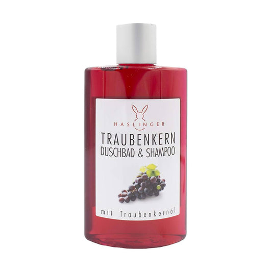 Haslinger Grape Shower Gel & Shampoo - Enriched with Grape Seed Extract 200ml