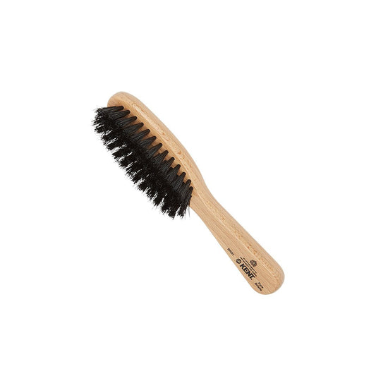 Kent Brushes BRD7 Beard & Moustache Brush - Beechwood & Natural Bristle Mix