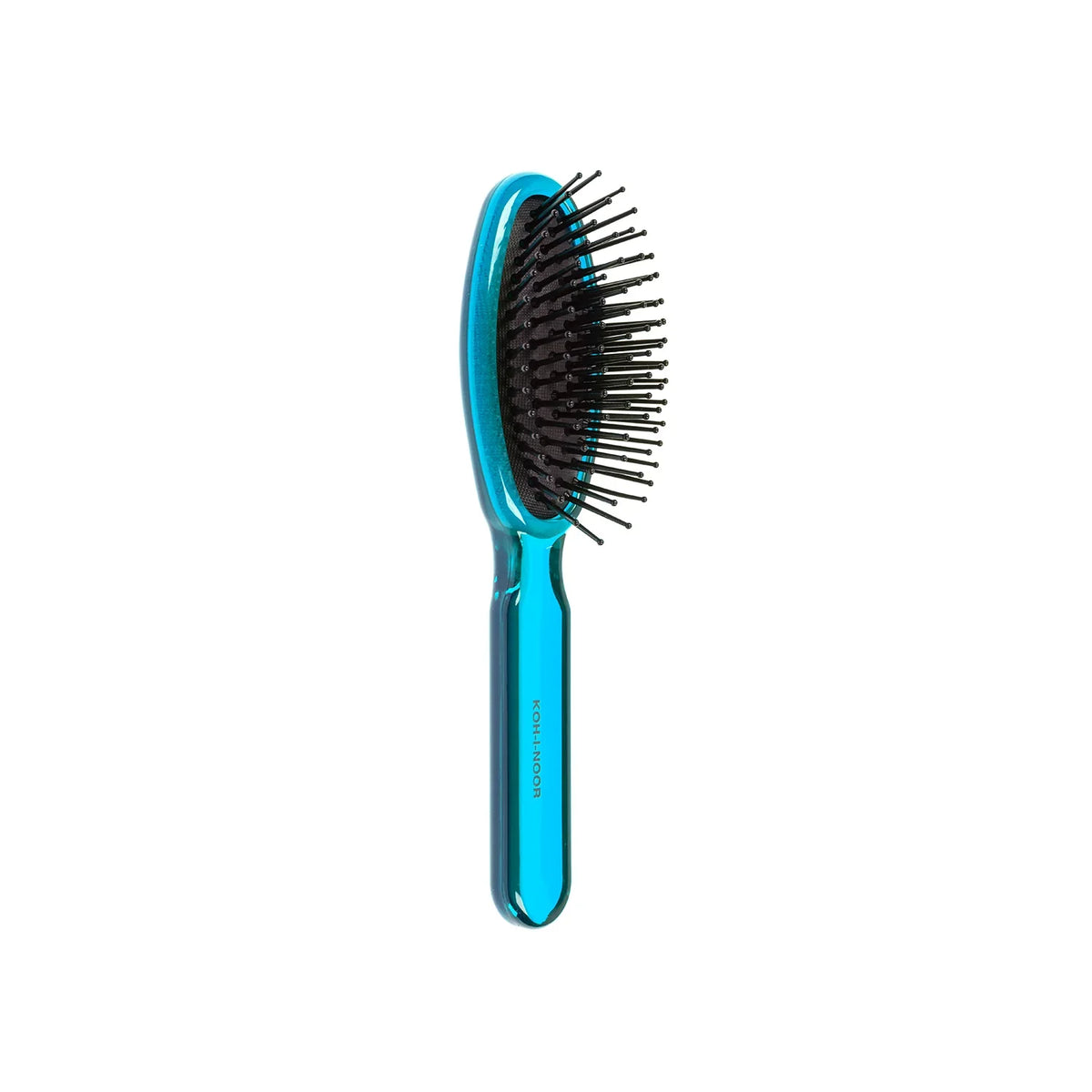 Koh-I-Noor 8109PE All Season Compact Hairbrush - Cushion Base & Transparent Purple