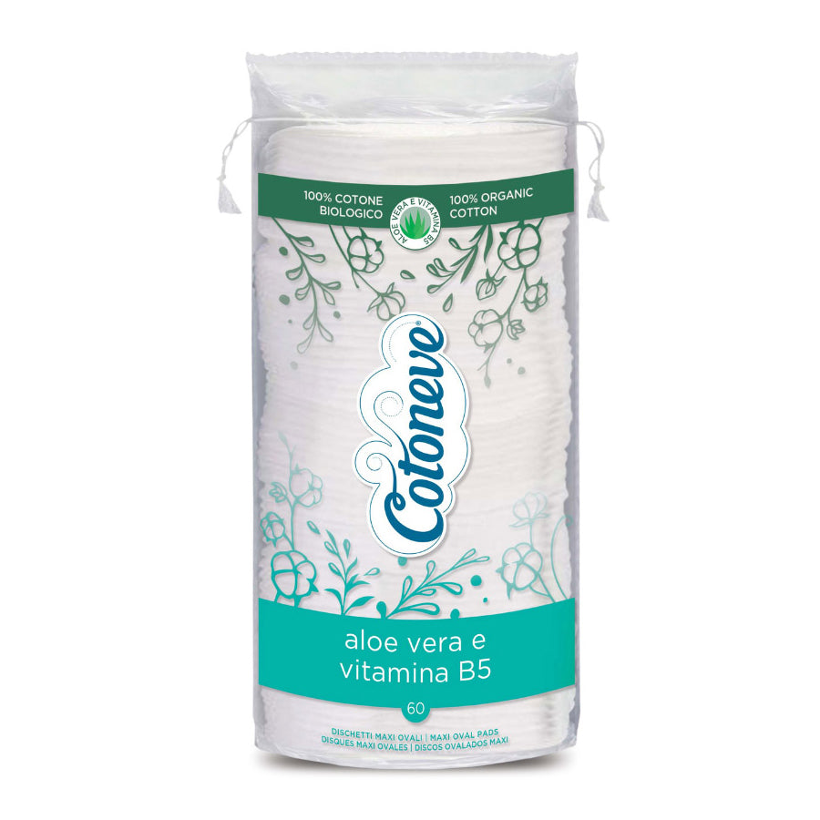 Cotoneve Cotton Pad Maxi with Aloe Vera - Large Makeup Remover Pads 60pcs (2072-D4CV)