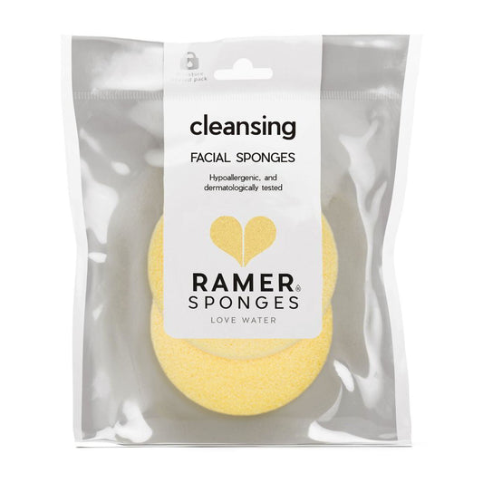 Ramer Facial Cleansing Sponge (2pcs) – Pure Precision for Daily Skincare