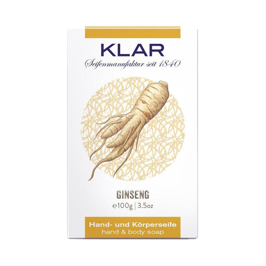 Klar Ginseng Soap - Vitalizing & Skin-Regenerating Cleanser 100g