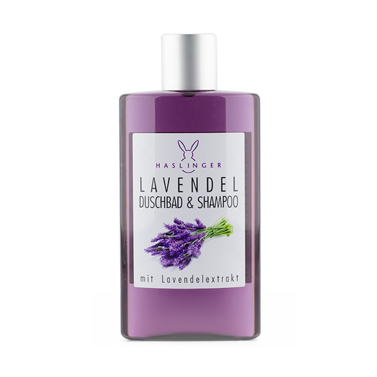 Haslinger Lavender Shower Gel & Shampoo - Calming & Relaxing 2-in-1 Wash 200ml