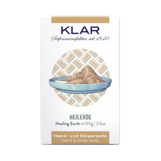 Klar Healing Earth Soap - Deep Purifying & Skin-Balancing Cleanser 100g