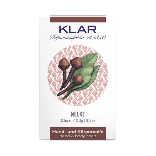 Klar Clove Soap - Warmly Spicy & Antibacterial Cleanser 100g