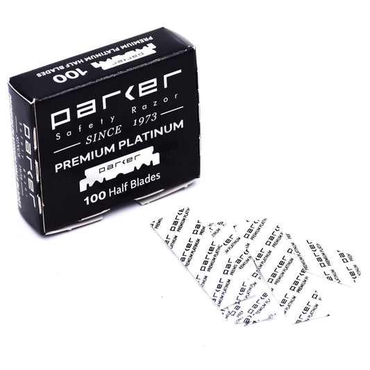 Parker Premium Platinum Single Edge Blades 100pcs – Barbershop Quality & Smoothness