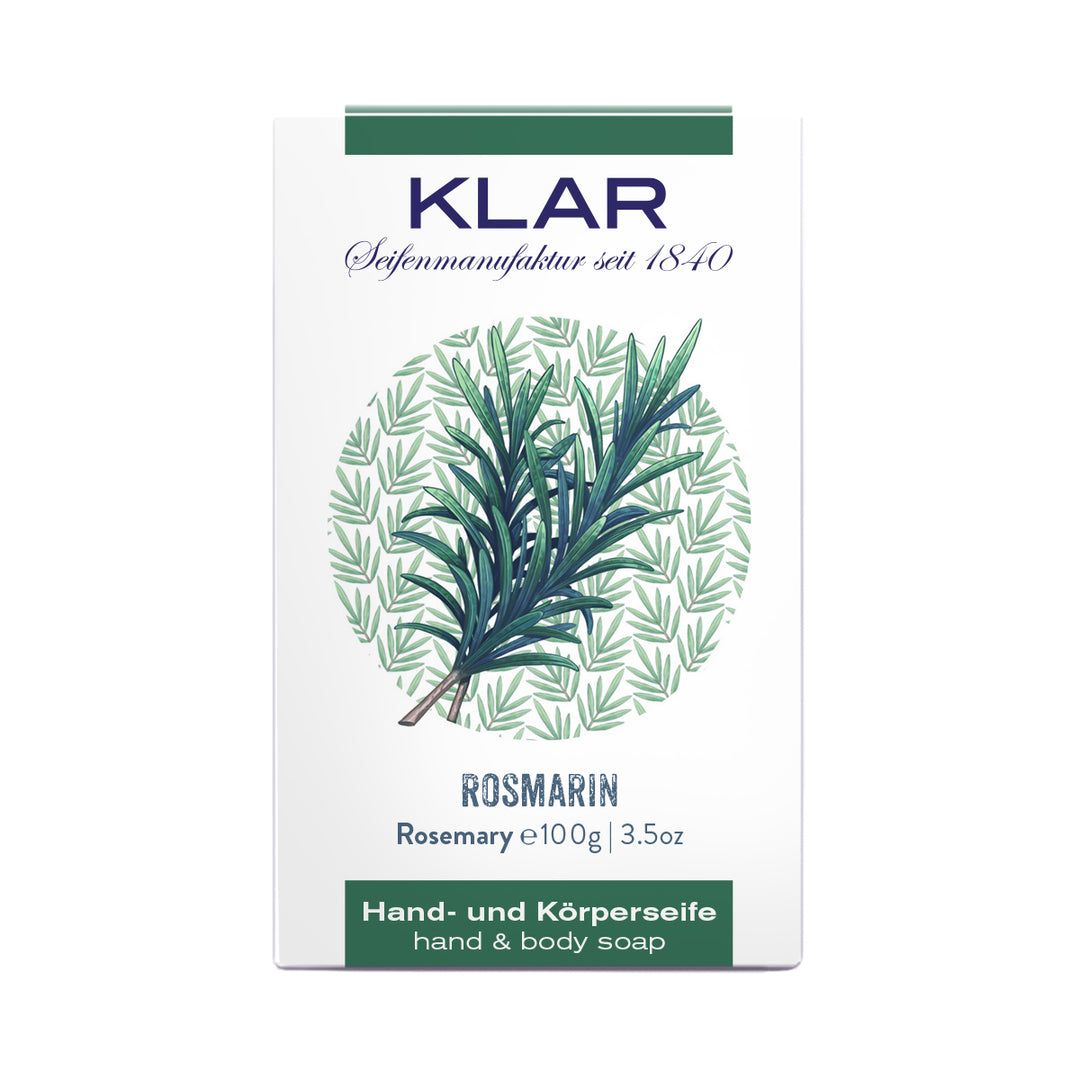 Klar Rosemary Soap - Stimulating & Herbaceous Cleanser 100g