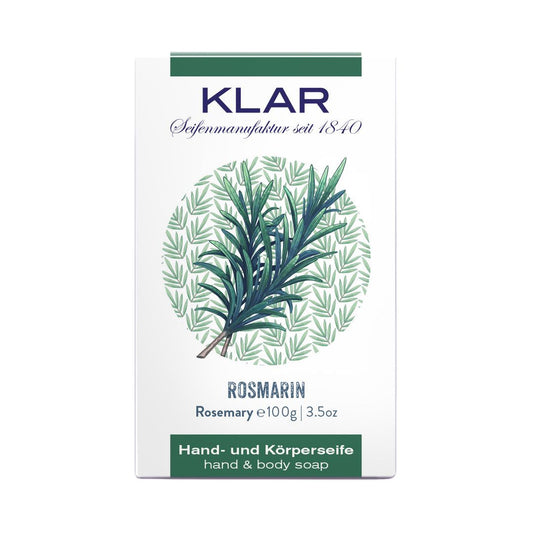 Klar Rosemary Soap - Stimulating & Herbaceous Cleanser 100g