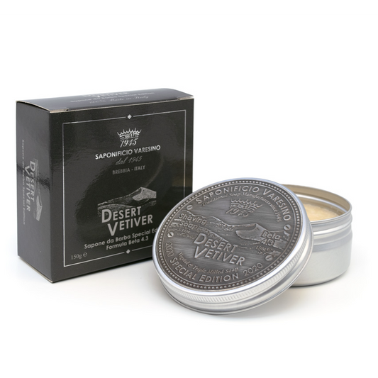 Saponificio Varesino Desert Vetiver Shaving Soap – Mineral Rich Protection 150g