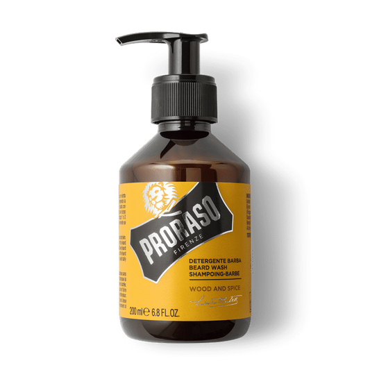 Proraso Beard Wash Wood & Spice – Warm Woody & Spicy Scent 200ml