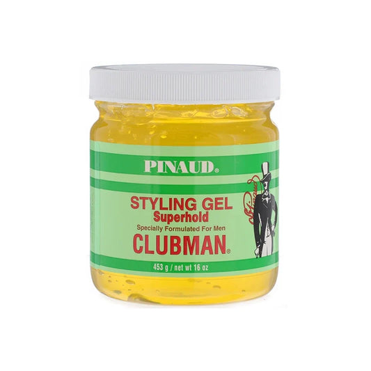Clubman Pinaud Super Hold Styling Gel - Alcohol-Free Maximum Control 453g