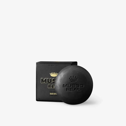 Claus Porto Musgo Real Black Edition Solid Shampoo - Hair & Beard Cleanser 130g