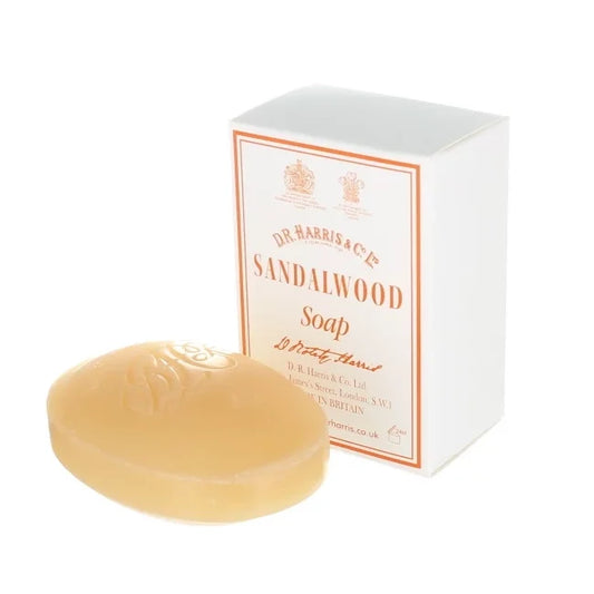 Dr Harris Sandalwood Bath Soap - Triple-Milled Luxury and Exotic Spice 150g
