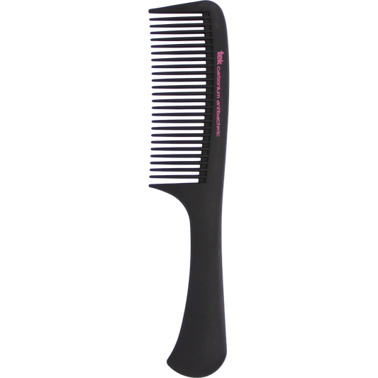 TEK 2340 Antibacterial Carbon Cutting Comb with Handle - Medium Tooth (22.2cm)