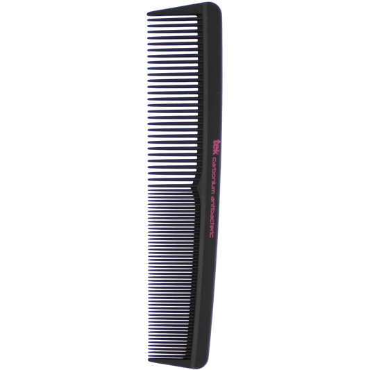 TEK 2370 Antibacterial Carbon Cutting & Blending Comb - Wide/Fine Tooth (19cm)