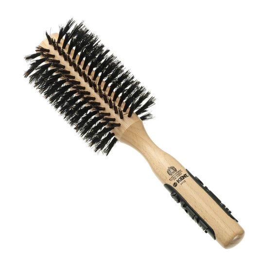 Kent Brushes PF03 Large Round Bristle & Nylon Mix Brush - Beechwood 60mm