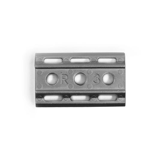 Rockwell Razors Base Plate 1/3 (Silver/White Chrome) – S-Series Compatibility