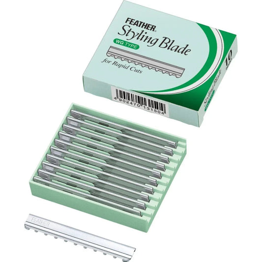 Feather Styling Blade for Rapid Cuts - Professional Texturizing Replacement Blades (10pcs)