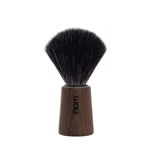 nom by Muehle THEO Shaving Brush - Dark Ash Handle & Black Fibre (21 DA)