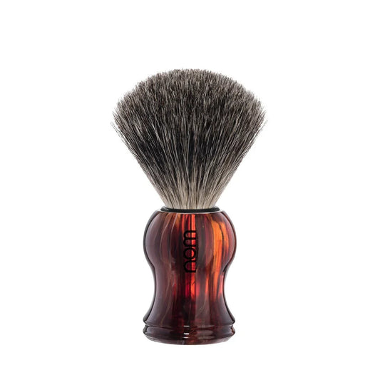 nom by Muehle GUSTAV Shaving Brush - Havanna Handle & Pure Badger (81 HA)