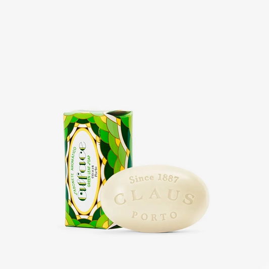 Claus Porto Deco Line Alface Soap - Joyful Green Leaf & Orange Blossom 150g