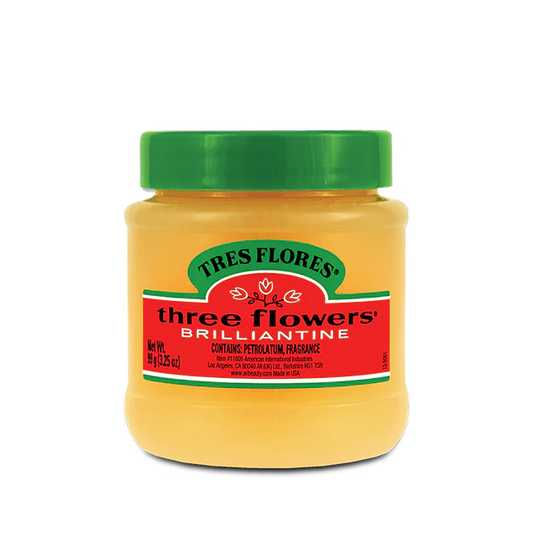 Three Flowers Brilliantine Solid – Classic High Shine Pomade 99g