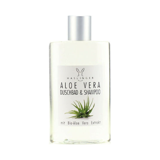 Haslinger Aloe Vera Shower Gel & Shampoo - Soothing & Intensive Hydration 200ml